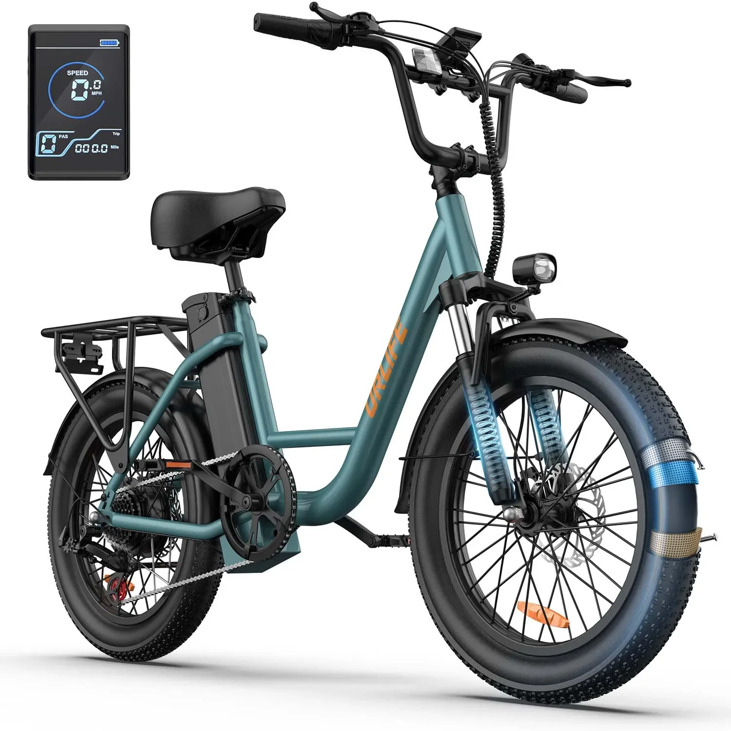 AliExpress NONE URLIFE E20 adult E-bike 250W 48V 13Ah battery commute Electric Bike,20-inch Fat Tire city Electric Bicycle
