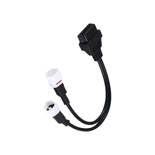 3+4 Pin To For OBD 16Pin \Diagnostic \Adapter \Cable For Motorcycle Engine Control Unit Scanner Tool Car Electronics Accessories