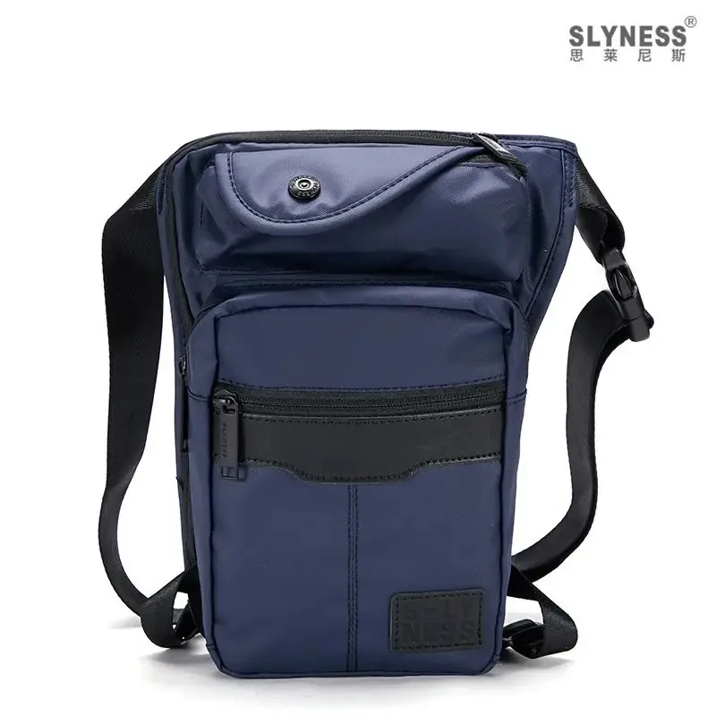 Bolsa de perna de nylon masculina, Fanny Pack, alta qualidade, ombro casual, corpo transversal, coxa, cinto de quadril masculino, bolsa de cintura