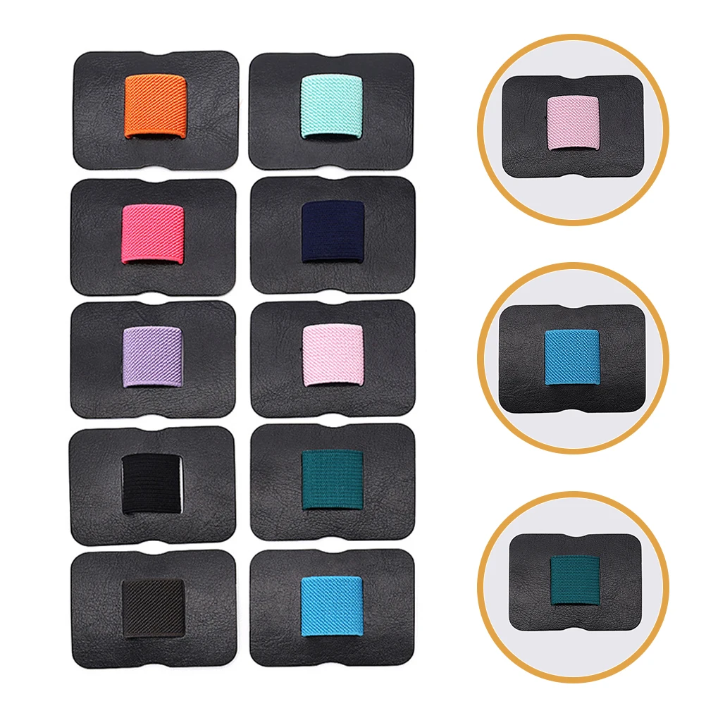 

10 Pcs Data Cable Storage Rack Adhensive Pen Holder Clip Notebook Loop for Books Journal Telephone Journaling