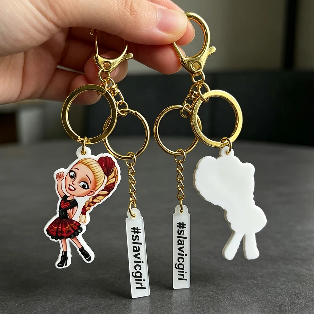Creative Custom 2D/3D PVC Key Ring Soft Rubber Waterproof Thermal Transfer Printed Personalized Promotional Keychain