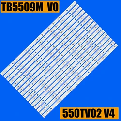 Striscia di retroilluminazione a LED per TX-55AX630E TX-55AXW634 TX-55AX630B 550 tv01 550 tv02 V4 BX-55S10E01-2BBH2-0-Q-49R-4508 muslimate