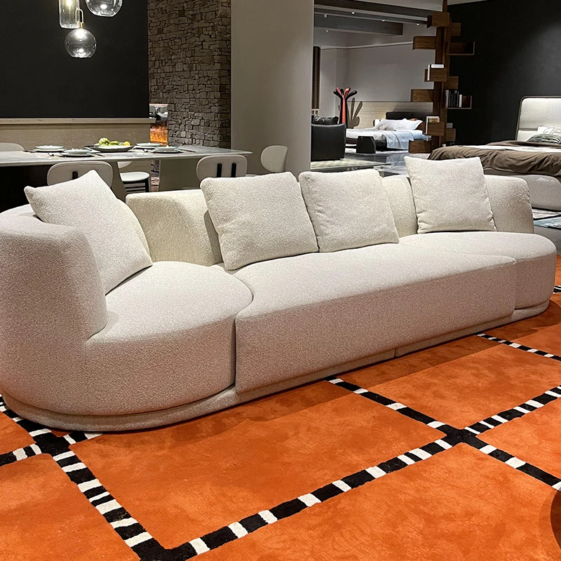 

Modern Luxury Italian Sofa, Irregular Rotating Armchair, Swivel Lounge, Modular Sectional, Latest Design Living Room Furniture