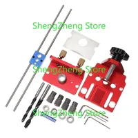 Drillpro Aluminum Alloy X400 3 In 1 Woodworking Dowelling Jig Drill Guide Kit Locator Pocket Hole Jig for Furniture Fast