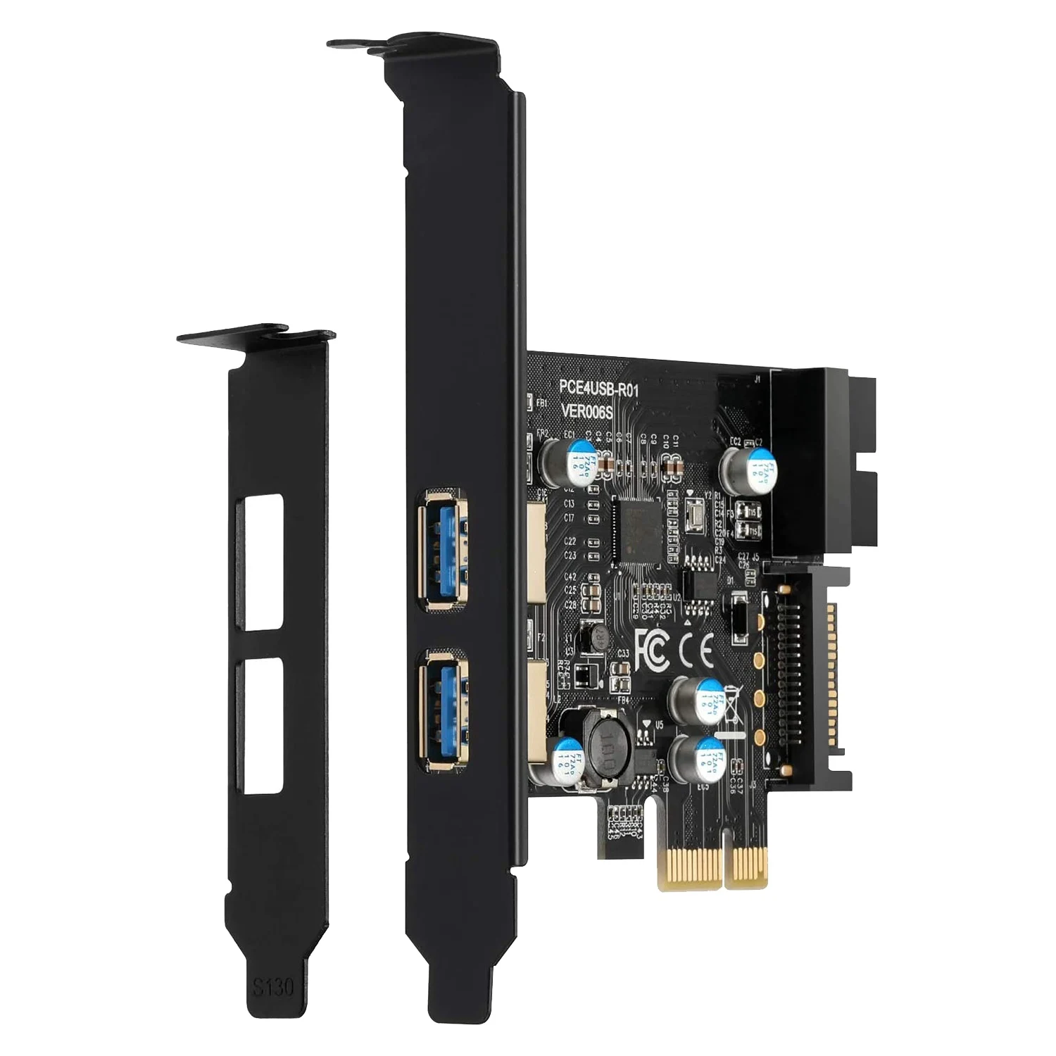 PCI-E to USB 3.2 Adapter Card, 5Gbps PCI (PCIe) Expansion Card Internal USB3.0 Hub PCI Card