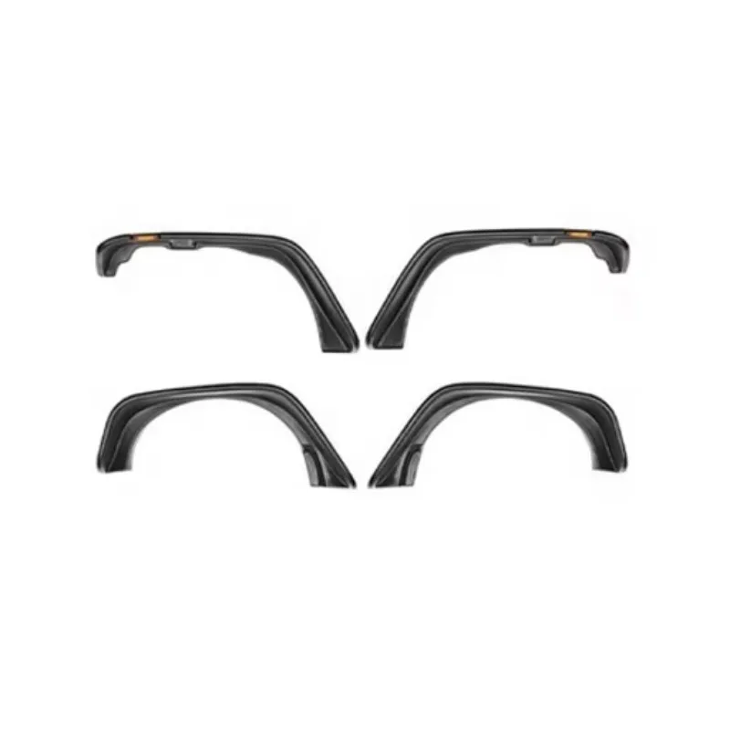 Auto Parts Exterior Accessories Flat Style Wheel Arches Fender Flare With Lights For Jeep JK 2007-2017