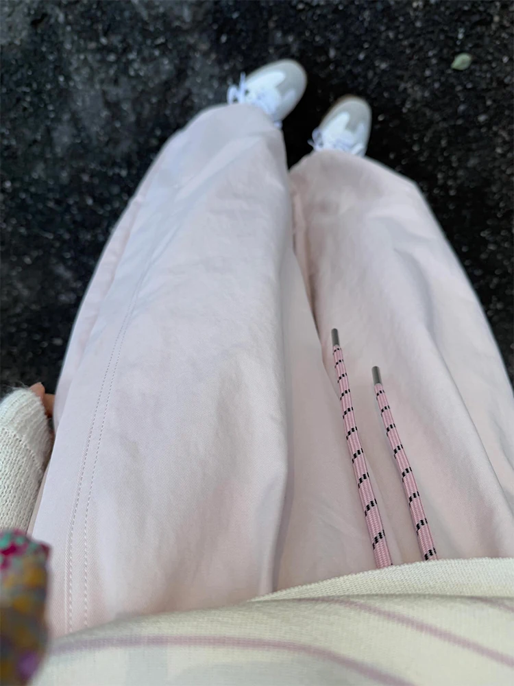 Pantalon décontracté à jambe droite ample à taille haute pour femmes, automne-hiver, nouveau, simple, neuf points, amincissant, pantalon bulbe