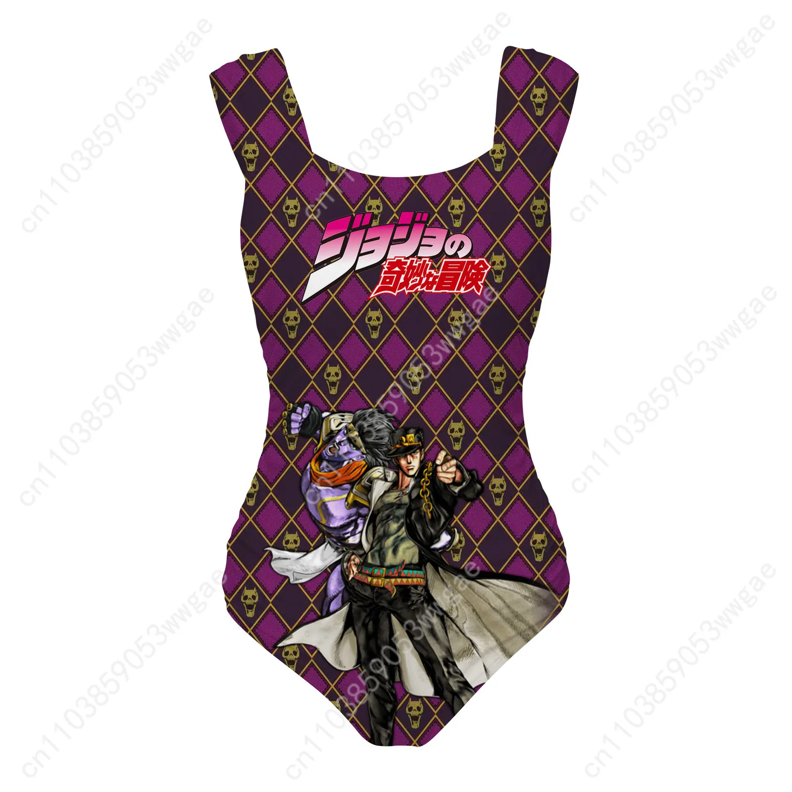 Jojo One Piece Swimsuit Wide Strap Womens Bathing Suit Personalized Swimwear Pool Beach Sexy Bikini Cartoon Customized Beachwear