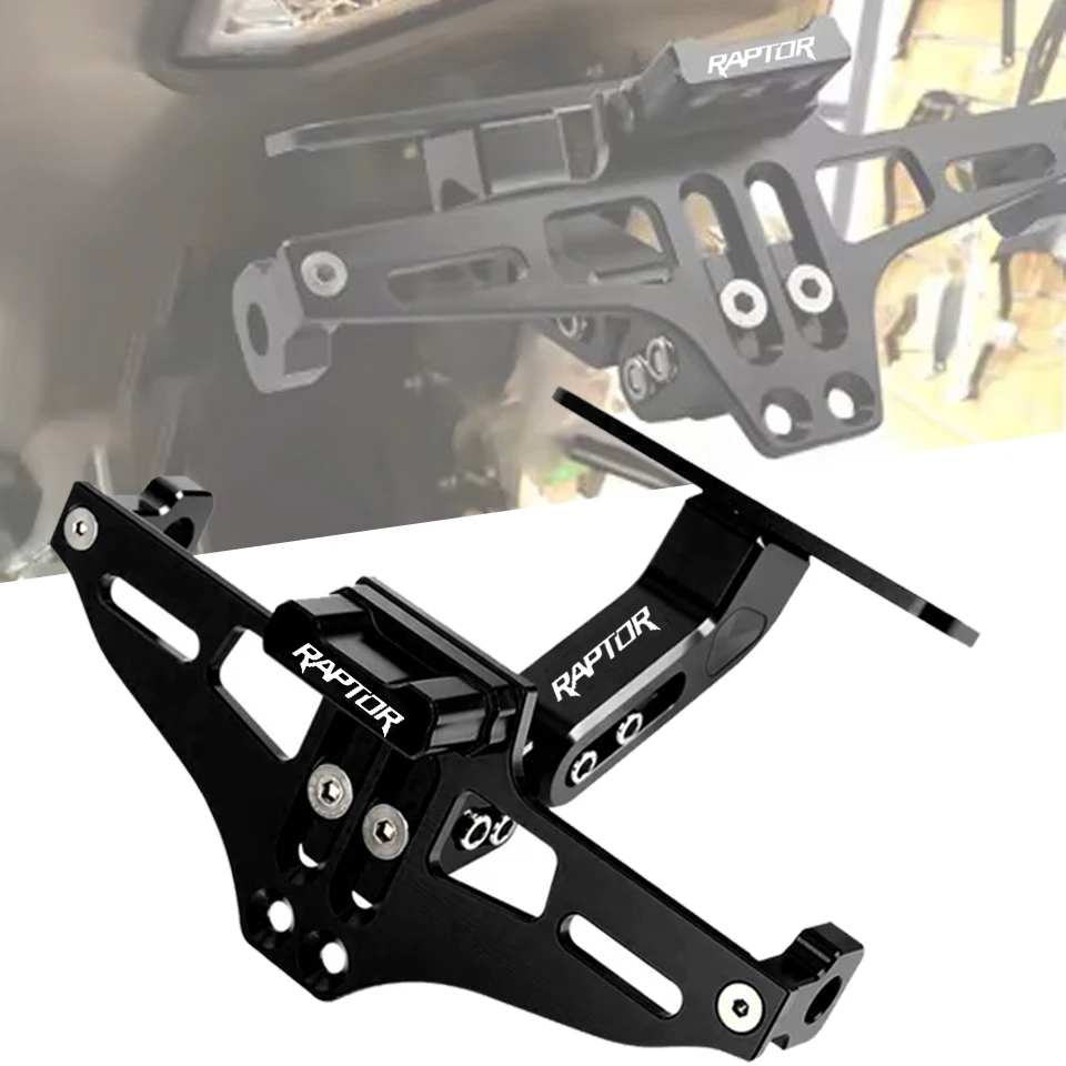 

For YAMAHA Raptor 700 2006-2024 700R YFZ450R 2014–2023 YXZ1000R Fender Eliminator Adjustable License Plate Holder Bracket LED