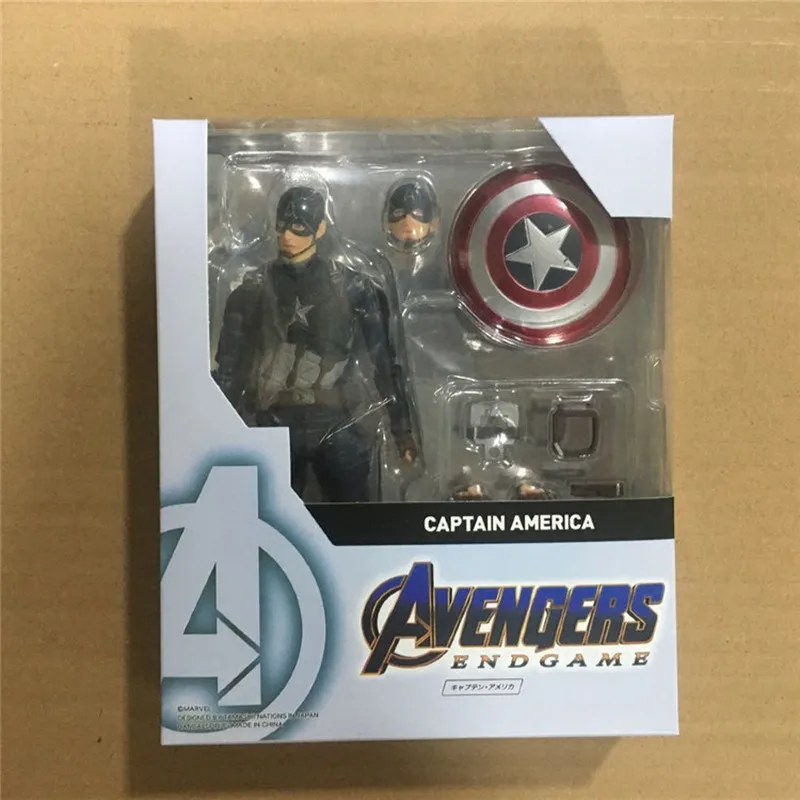 

New Marvel Avengers 4 Endgame Shf Captain America Figure Model Doll Gift Ornament