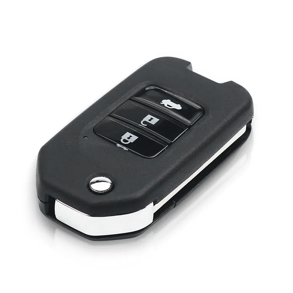 KEYYOU 1PCS NEW Car Key Shell Case For Honda Civic City Accord CR-V HR-V Jazz Vezel FR-V Flip Key Housing Cover