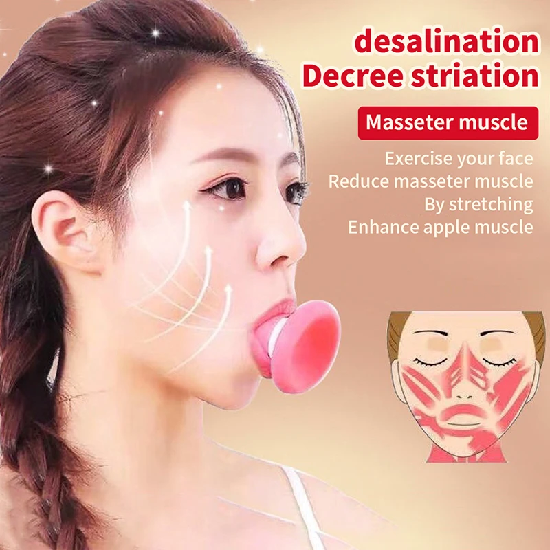 Shape Face Slimming Lifter Face Lift Skin Firming Exerciser Double Chin Muscle Traning Silica Gel Wrinkle Removal Tools