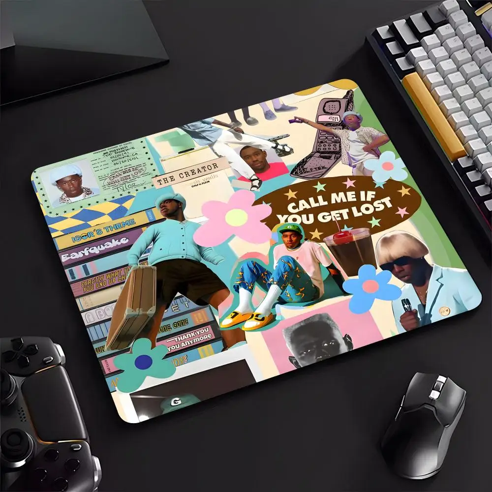 لوحة ماوس تايلر لصبي الزهور ، وسادة ماوس مطاطية صغيرة مانعة للإنزلاق ، سطح مكتب عالمي ، كمبيوتر محمول ، بسيط ، مكتب ، لعبة ، رياضة إلكترونية #1