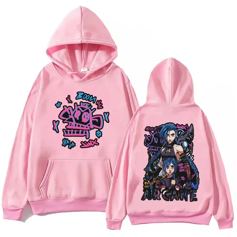 Caliente juego Anime Arcane Sudadera con capucha Harajuku Hip Hop pulóver Tops sudadera Fans regalo