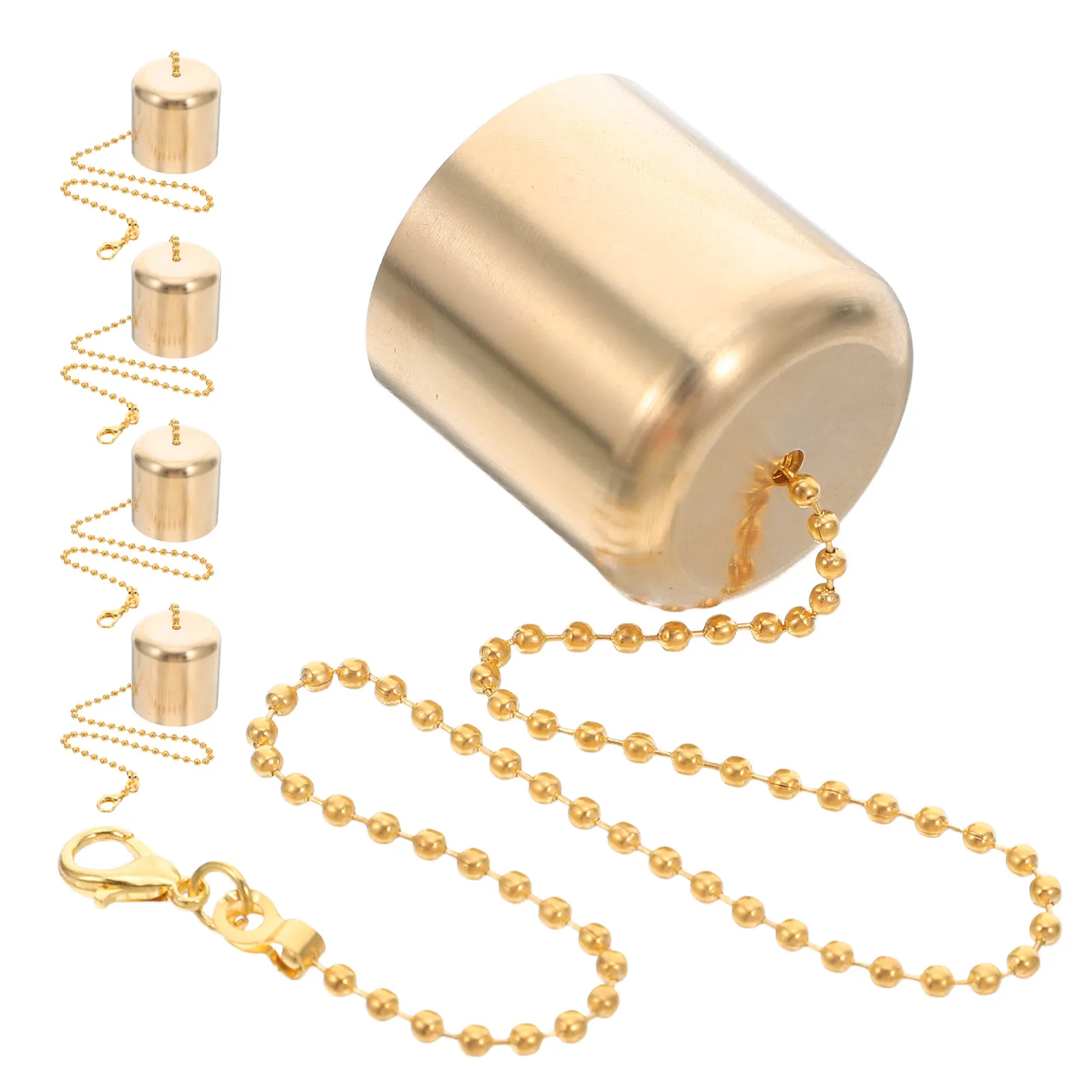 

5Pcs Brass Extinguisher Retro Snuffer Cover Vintage Decorative Flame Cap Multiuse Tool for Bottle Lamp Kits