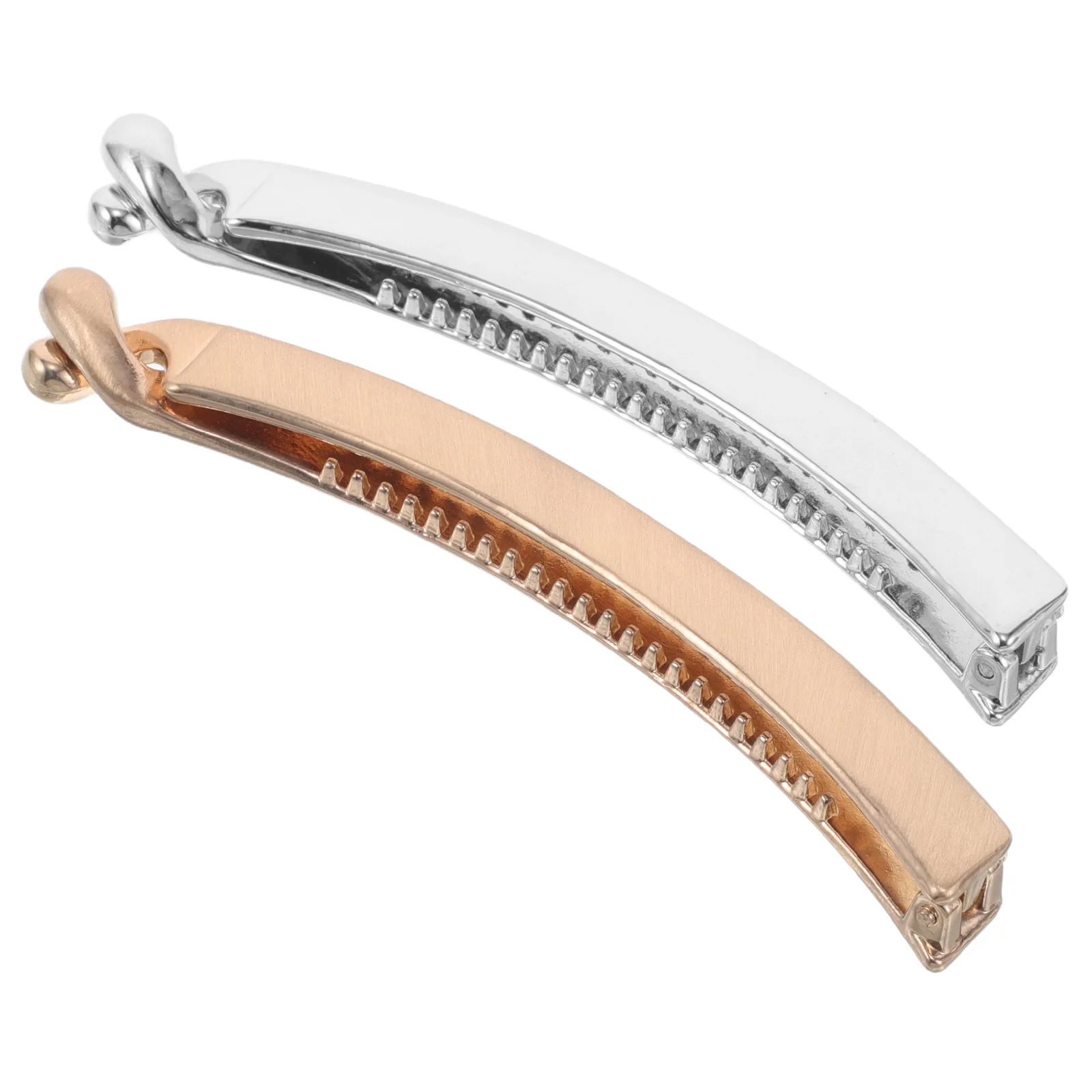 

2pcs French Style Banana Barrette Clip For Fine Thick Long Hair Stylish Ponytail Holder Secure Clamp Vintage Hair Accessory Comb