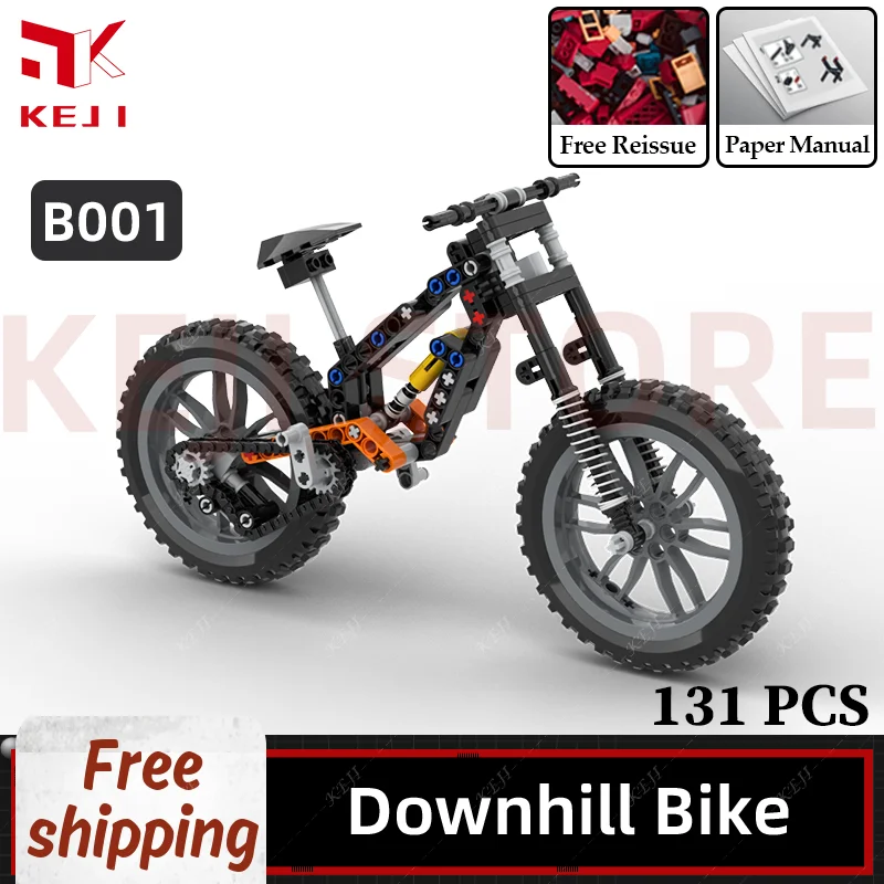 Downhill Mountain Cycling Bike Model Riding Off Road Bicycle Full