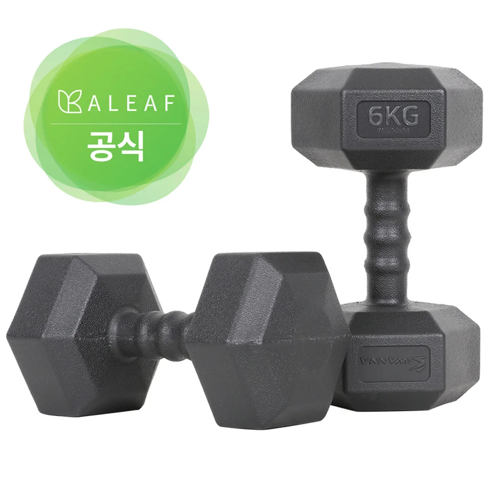 Iwoner Herren-Sechskant-Hantel-Set, 2–10 kg, 2-teiliges Set, Gewichtstraining, Übung, Fitnessgeräte