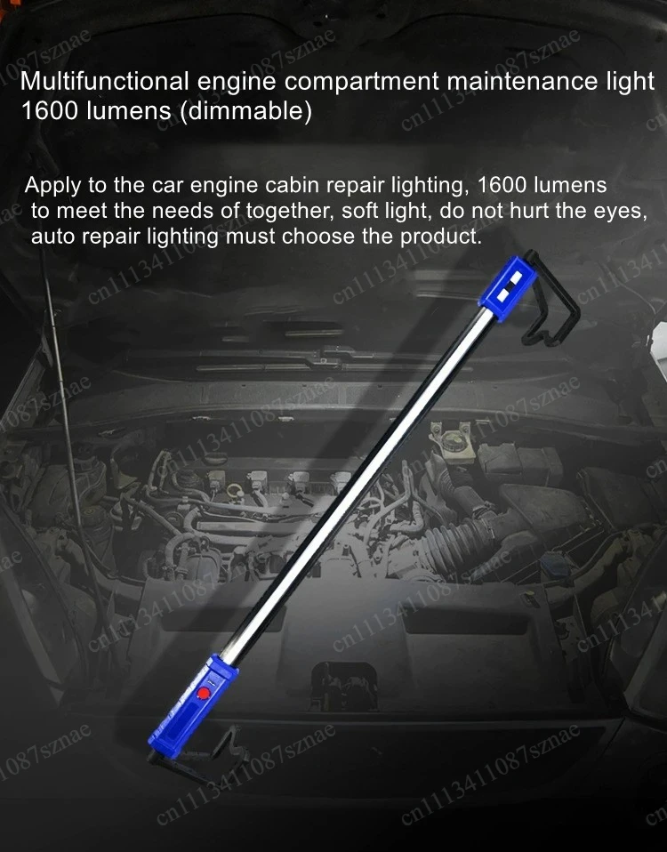 360 Degree Adjustable LED Cabin Rechargeable Auto Repair Overhaul, Strip Work for Garage Workshop and Maintenance Application