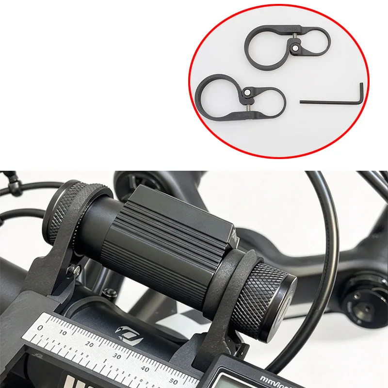 1Pair For Nitecore HC65 HC70 HC75 Headlamp Mount Bracket Compatoble with 35mm/31.8mm Handlebar for Bike Night Cycling Accessory