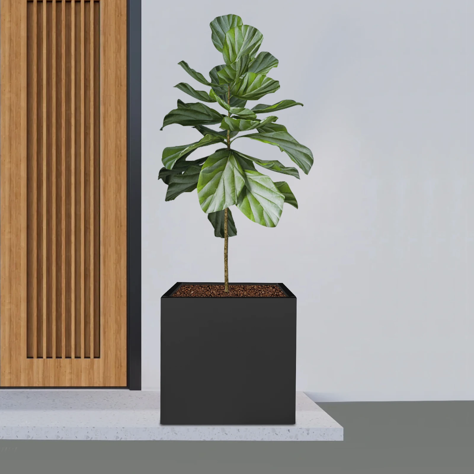 

50*50*50cm Cube Planter Box Indoor Steel Outdoor Planter Square Outdoor Planter for Both Indoor and Outdoor Use