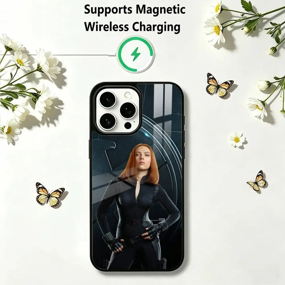 Scarlett-T Johansson Charlotte Phone Case For iPhone17,16,15,14,13,12,11 Plus,Pro Allows magnetic wireless charging