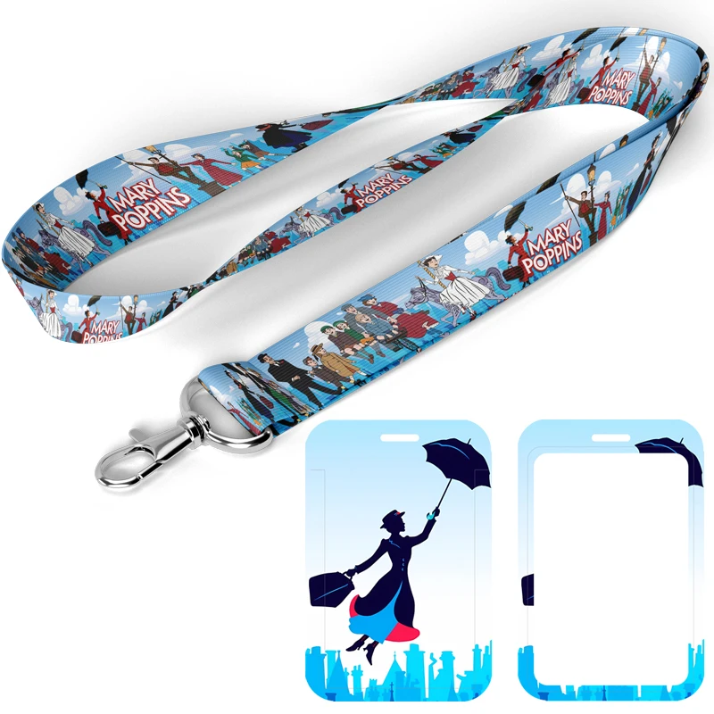 A3505 Cartoon Umbrella Movie Neck Strap Lanyards Keychain Badge Holder ID Card Pass Hang Rope Lanyard for Key Rings Accessorie