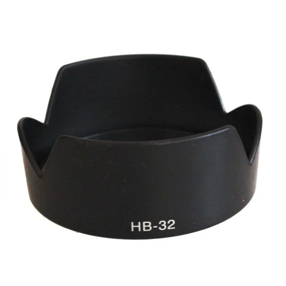 HB-32 67mm 렌즈 후드 ABS 블랙 카메라 렌즈 차양 Nikon D90 D5200 D7000 D7100 D5100 카메라 액세서리 용 눈부심 방지 커버