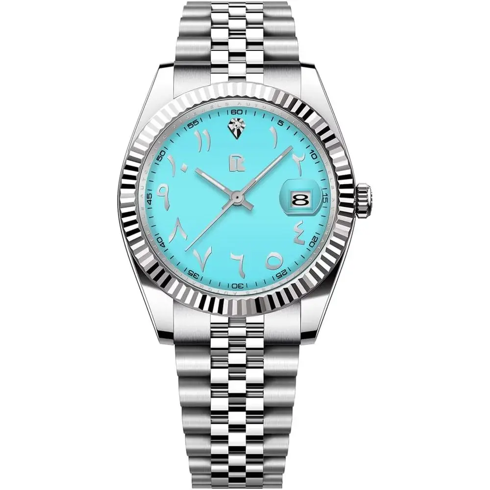 

Automatic Mechanical Men's Watch with Stainless Steel Bracelet, 50M Water Resistance