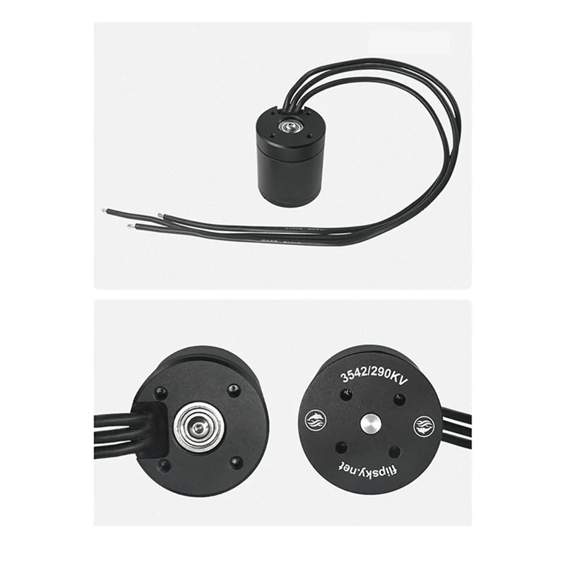 

AF89-FLIPSKY 3542 Waterproof Motor 290KV 360W Power Motor IP58 3-12S For Surfing Boat Underwater Thruster Hydro Efoil