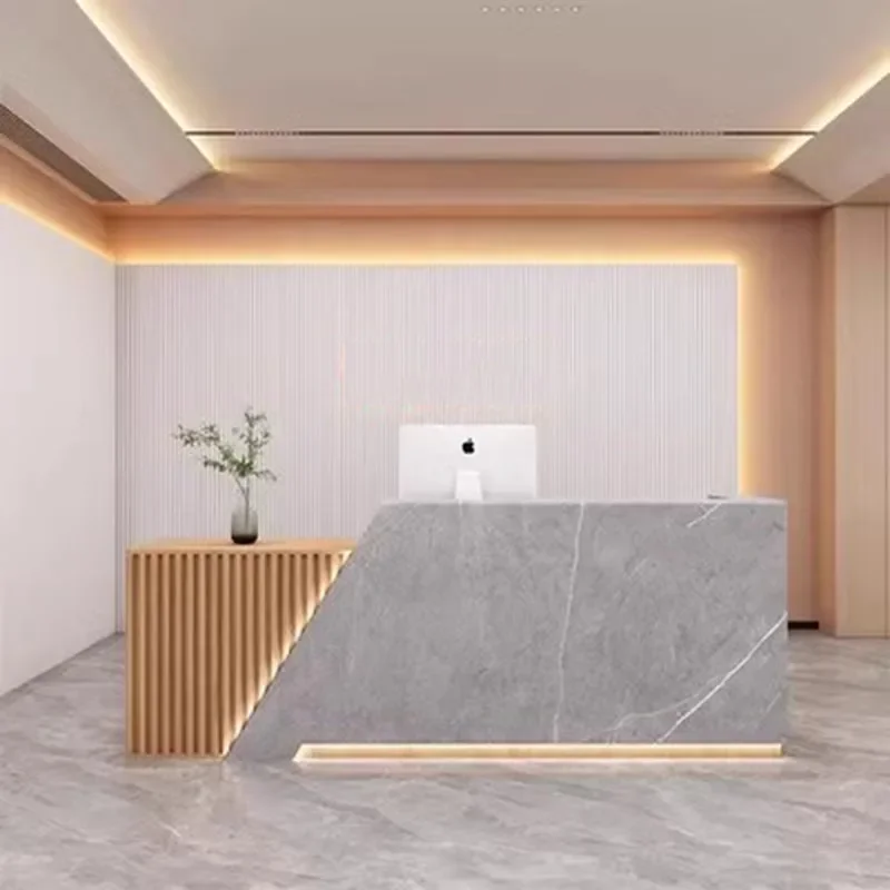 

Restaurant Tables Front Office Desk Reception Lectern Pulpitos Standing Office Cashier Counter Shop Register Bureau Furniture