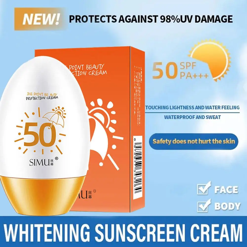 Crème Solaire Blanchissante éventuelles F50, Protection UV, pour le Visage, les Cuisses, les Bras, Soin du Corps, Hydratant pour la Peau, M2Z9