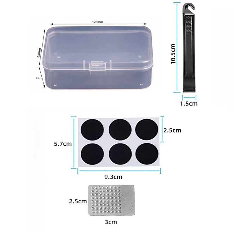 Bicycle Tire Repair Box 20 Piece Sets Of Household Mountain Bike Bicycle-Tire Patch Fast-Repair Emergency-Tool-Set Portable