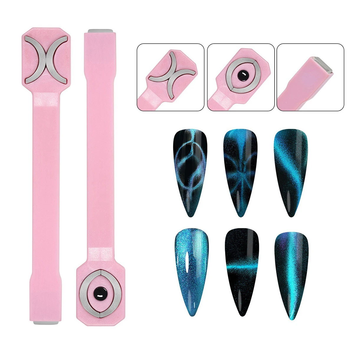 Multi-function Cat Eye Magnet 3 IN 1 Strong Magnetic Stick For Nail Art Design Decoration DIY Manicure Tools