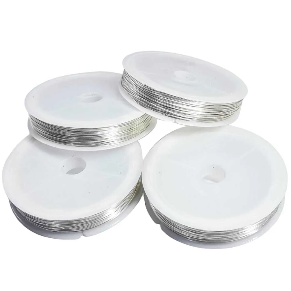 50-10m Jewelry Craft Wire, 0.3-1.0mm, Tarnish Resistant Coppers Beading Wire for Jewelry Making, Metal Crafting Wire Roll