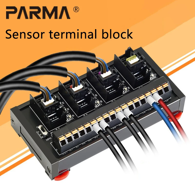 PLC sensor terminal block ESTB proximity switch wiring terminal block with 2-wire and 3-wire NPN/PNP dual functions, 4 to 32 cha