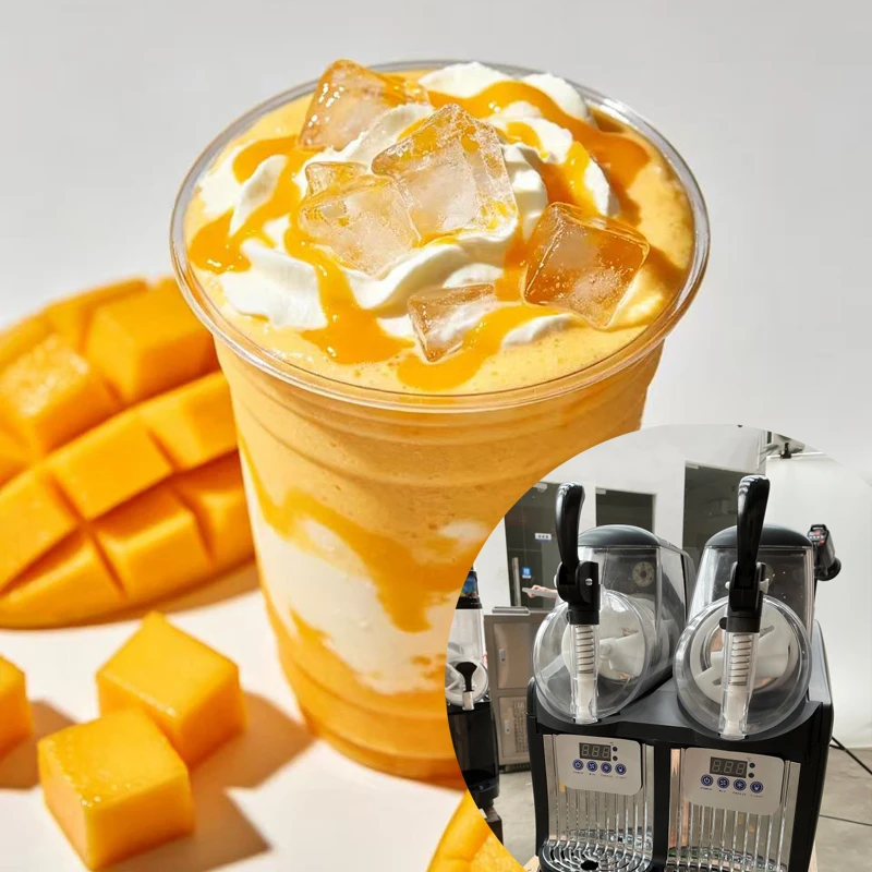 Commercial Frozen Drink Slush Slushy Making Machine Smoothie Maker Electric Snow Melting Machine