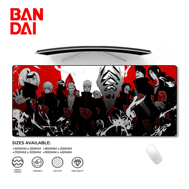 

Anime Naruto Gaming Mouse Pad Non-slip Mat Gamer Uchiha Itachi Mousepad Pc Keyboard Large Mausepad Computer Accessories Cabinet