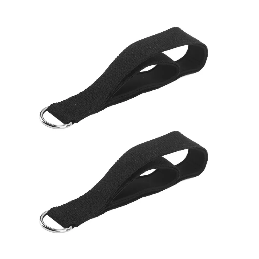 2PCS Comfortable Anti Slip Pilates Double Loop Straps Soft Padded D-Ring Fitness Exercise Straps Pilates Straps Yoga Exercise