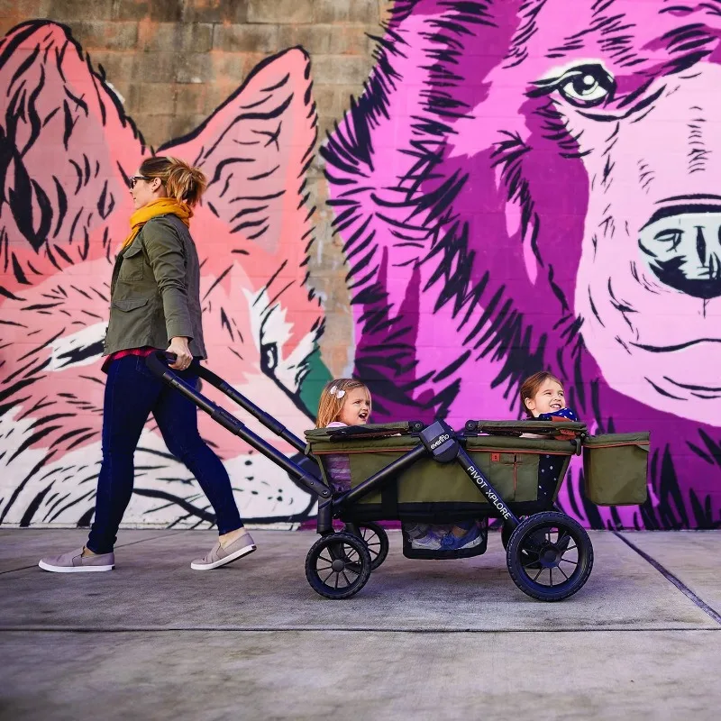 Pivot Xplore Kinderwagen Voor Alle Terreinen (Boswachter Groen)