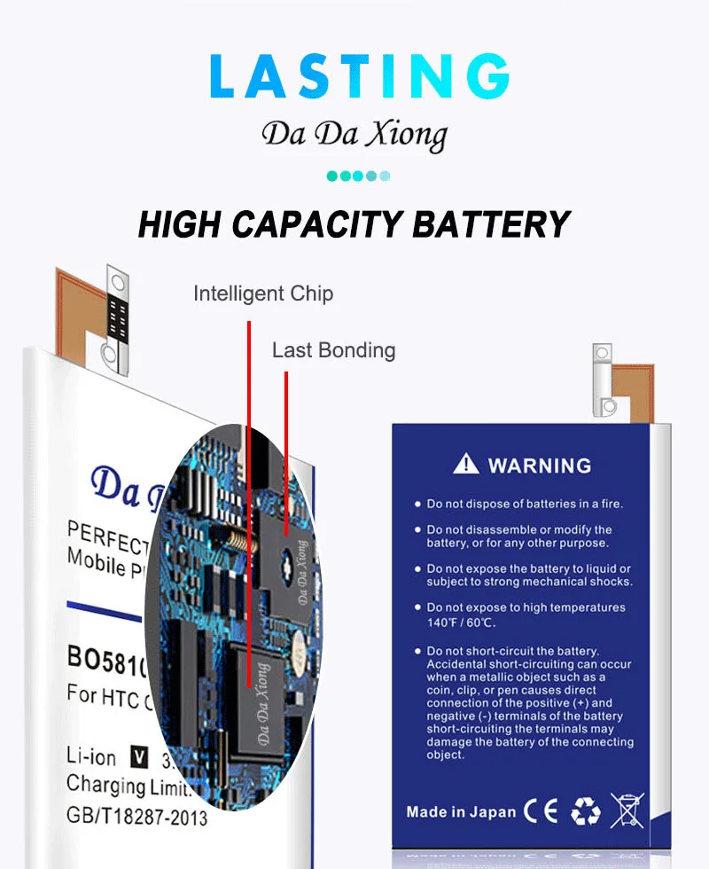 DaDaXiong 2600mAh BP-6M Battery For Nokia N73 N77 N93 N93S6151 6233 6234 6280 6288 9300 9300i Phone Bateria