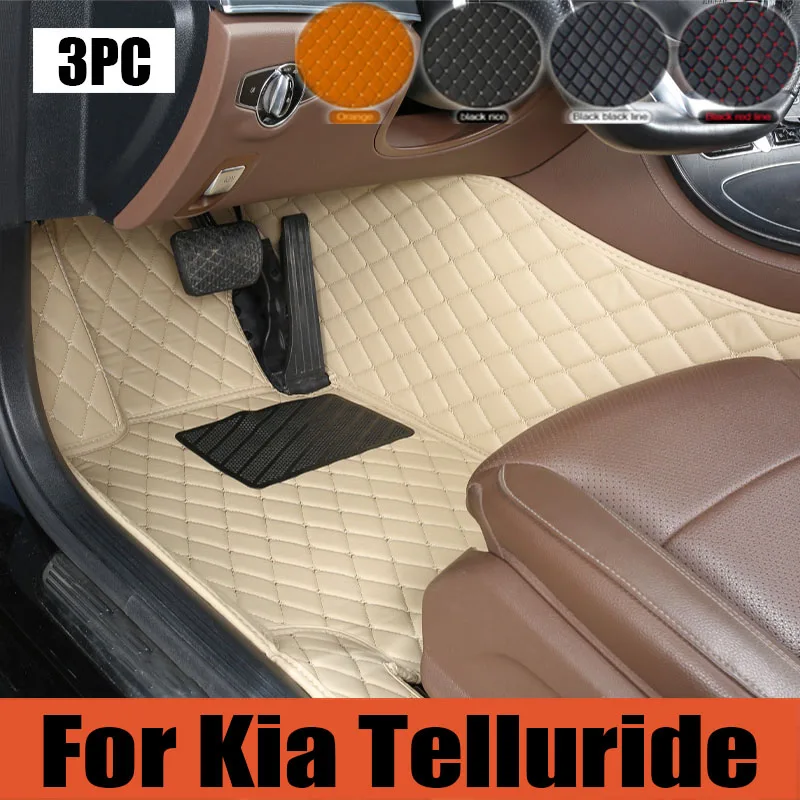 

Car Floor Mats For Kia Telluride ON 2020~2023 7seat Waterproof Protective Pad Carpete Automotivo Car Mats Floor Car trunk mat