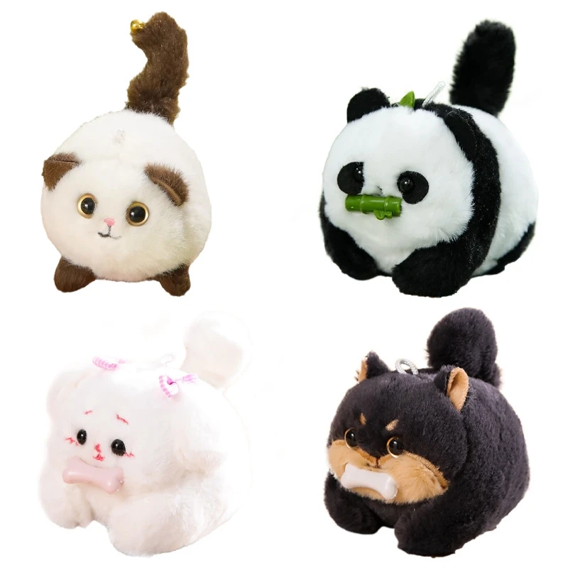 Animal en Peluche Doux et Confortable pour Chat, Jouet Rotatif, Bouge et Balançoire, Ornements pour la Maison, Wag Tail, Cadeau