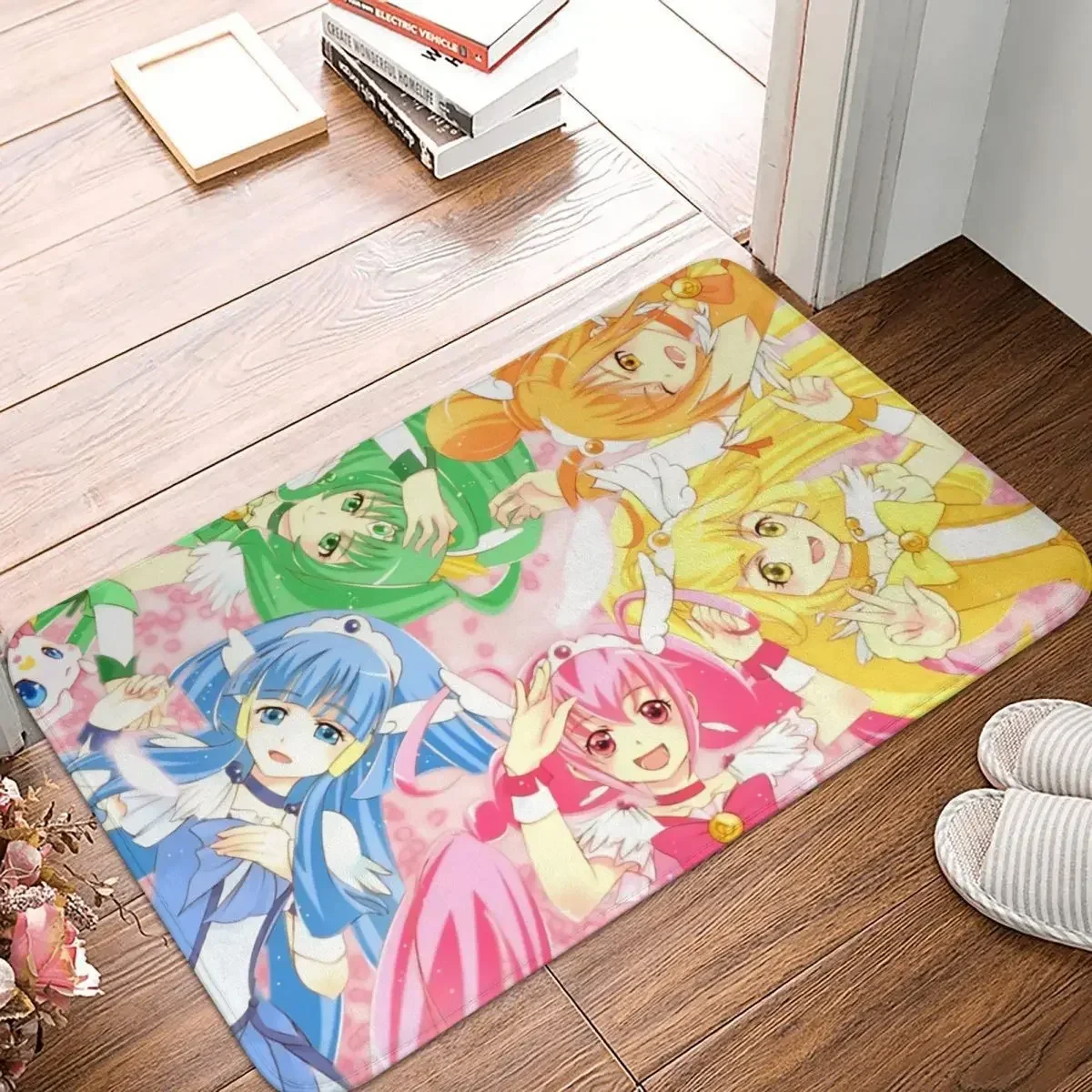 Pretty Cure Precure Princess Anime Bath Mat Smile All In One Rug Home Doormat Living Room Carpet Decoration