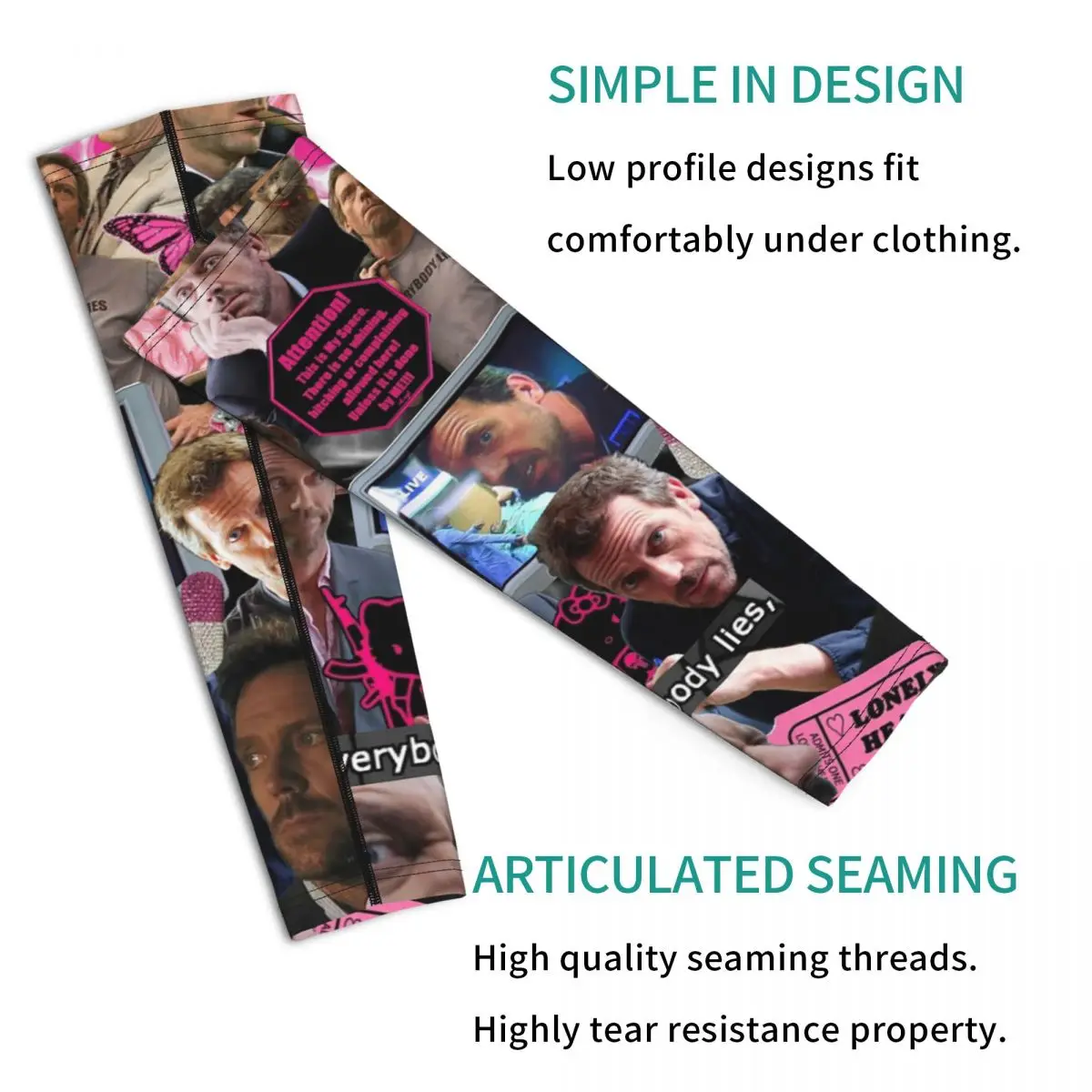 ドクター・グレゴリー・ハウス トゥモローランド アームスリーブ メンズ レディース 日焼け止め UVカット タトゥーカバーアップ スポーツ冷却 サイクリング