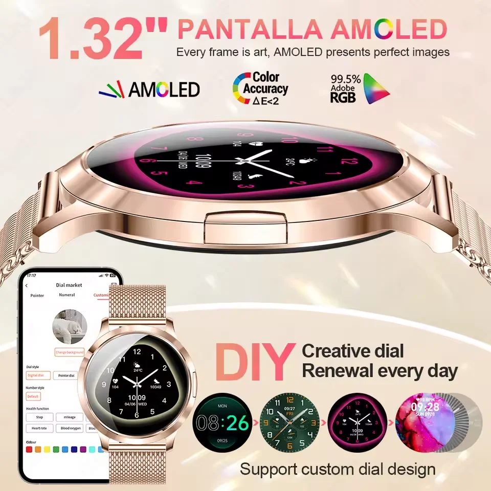 2026 New NFC Women Smart Watch 1.32 