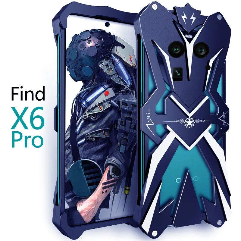 Zimon Metal Luxury New Thor Heavy Duty Armor Metal Aluminum Phone Cases For Oppo Find X8 X6 X5 X3 Pro X7 Ultra Cover Case