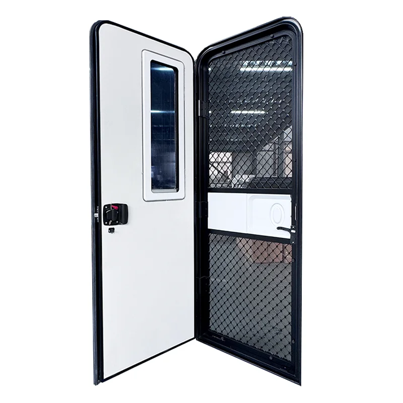 Factory Supply MAYGOOD 622*1822mm RV Caravan Camper Trailer Entry Door With Sun Blind for Replacement and New Design