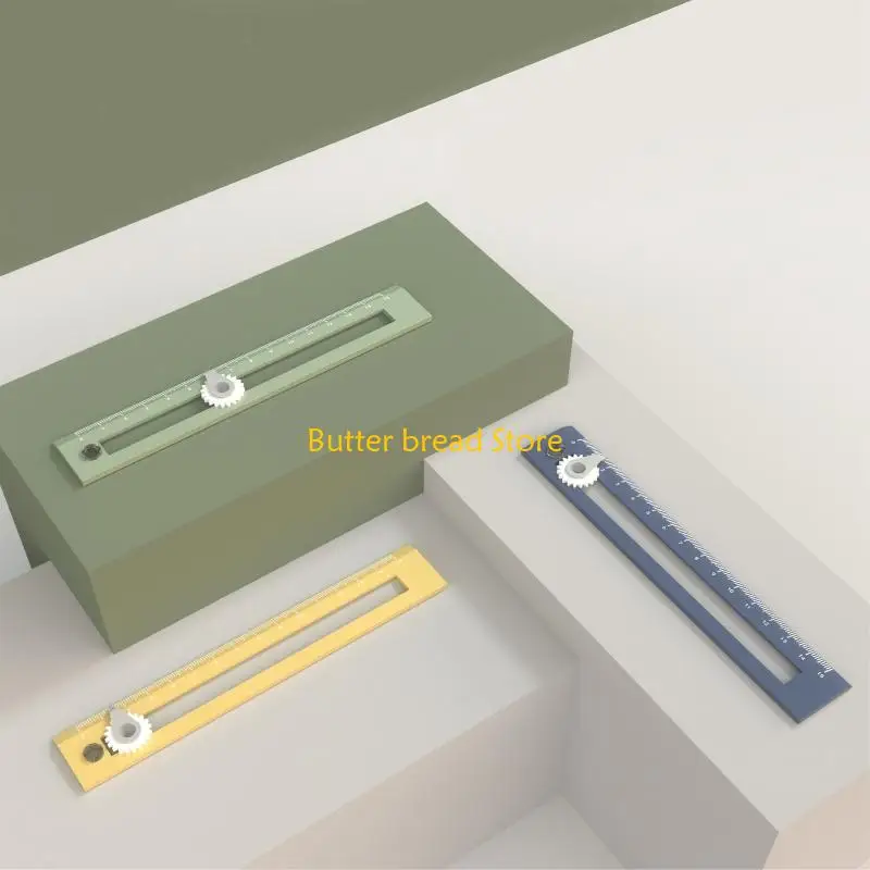 W89C 2 1 governante com Circle Drawing Tool Set Sliding Holder Design para engenheiro arquiteto