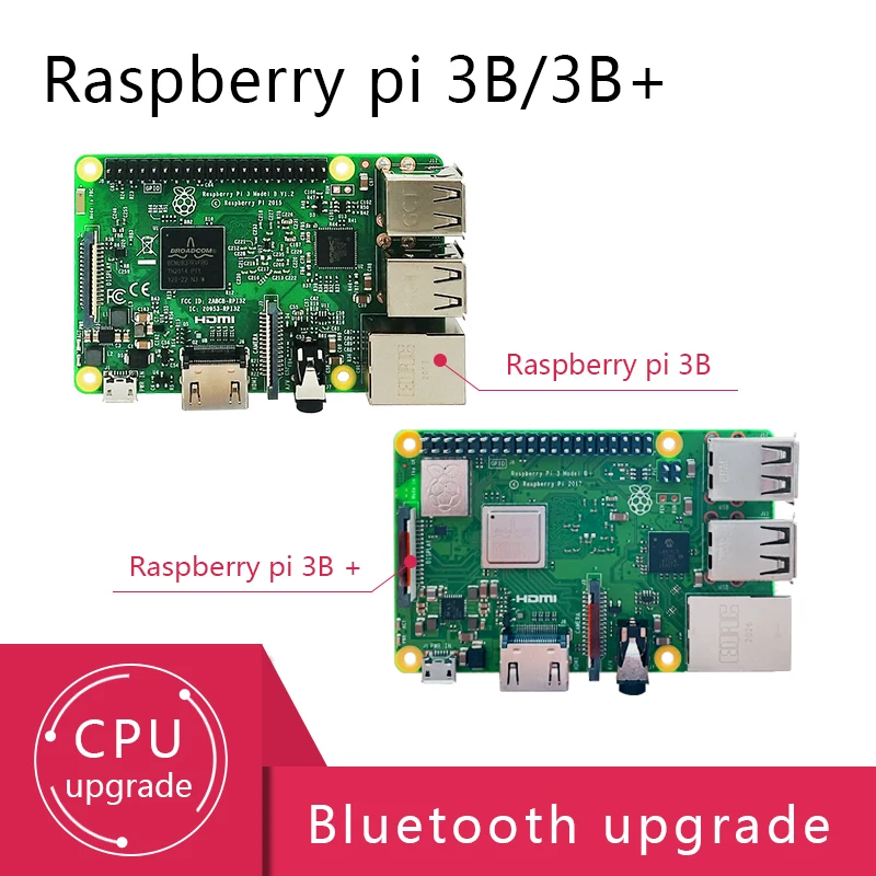 Original Raspberry Pi 3 Model B + Raspberry Pi Raspberry Pi3 B Plus Pi 3B With WiFi & Bluetooth and Power-over-Ethernet support